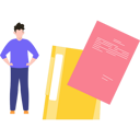 پیش‌نمایش فایل boy-looking-at-paper-document-8102205 از پک کاغذ