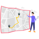 پیش‌نمایش فایل boy-looking-at-place-on-map-paper-8102192 از پک کاغذ