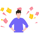 پیش‌نمایش فایل boy-stands-in-papers-8102195 از پک کاغذ