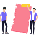پیش‌نمایش فایل boys-are-working-on-torn-papers-8102207 از پک کاغذ
