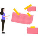 پیش‌نمایش فایل girl-collecting-torn-papers-8102203 از پک کاغذ