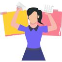 پیش‌نمایش فایل girl-holding-checklist-and-mail-8102211 از پک کاغذ