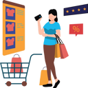 پیش‌نمایش فایل girl-doing-shopping-online-8157380 از پک تکنولوژی