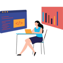پیش‌نمایش فایل girl-working-on-coding-8157374 از پک تکنولوژی