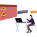 پیش‌نمایش فایل the-boy-is-talking-to-people-online-8157396 از پک تکنولوژی