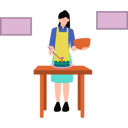 پیش‌نمایش فایل girl-making-cake-8157416 از پک آخر هفته