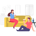 پیش‌نمایش فایل boy-and-girl-drinking-wine-on-couch-8157899 از پک شراب