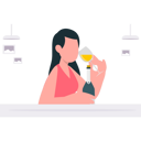 پیش‌نمایش فایل girl-drinking-champagne-8157913 از پک شراب