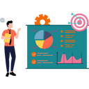 پیش‌نمایش فایل boy-working-on-graph-chart-target-8121749 از پک تیم‌های محصول