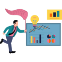 پیش‌نمایش فایل businessman-catching-the-idea-8121746 از پک تیم‌های محصول