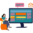 پیش‌نمایش فایل girl-working-on-laptop-8121756 از پک تیم‌های محصول