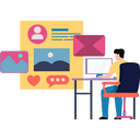 پیش‌نمایش فایل boy-using-social-media-on-desktop-8157314 از پک رسانه‌های اجتماعی