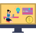 پیش‌نمایش فایل girl-getting-idea-for-payment-8157324 از پک رسانه‌های اجتماعی