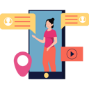 پیش‌نمایش فایل girl-use-social-media-on-mobile-8157334 از پک رسانه‌های اجتماعی