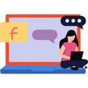 پیش‌نمایش فایل girl-using-facebook-on-laptop-8157315 از پک رسانه‌های اجتماعی