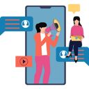پیش‌نمایش فایل young-girl-doing-mobile-marketing-8157317 از پک رسانه‌های اجتماعی