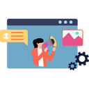 پیش‌نمایش فایل young-woman-doing-website-marketing-8157323 از پک رسانه‌های اجتماعی