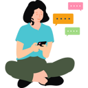 پیش‌نمایش فایل girl-chatting-on-mobile-8157988 از پک کار و سرگرمی‌ها