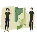 پیش‌نمایش فایل army-man-and-woman-looking-at-gun-8226871 از پک سلاح‌ها و جنگ