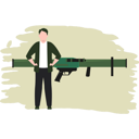پیش‌نمایش فایل army-man-holding-bazooka-8226835 از پک سلاح‌ها و جنگ