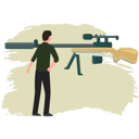 پیش‌نمایش فایل boy-looking-at-rifle-gun-8226872 از پک سلاح‌ها و جنگ