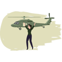 پیش‌نمایش فایل girl-asking-for-help-from-the-helicopter-8226837 از پک سلاح‌ها و جنگ