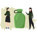 پیش‌نمایش فایل girls-look-at-military-water-bottle-8226890 از پک سلاح‌ها و جنگ