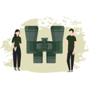 پیش‌نمایش فایل man-and-woman-looking-through-binoculars-8226884 از پک سلاح‌ها و جنگ