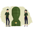 پیش‌نمایش فایل woman-and-man-looking-at-missile-8226881 از پک سلاح‌ها و جنگ