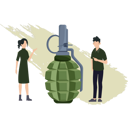 پیش‌نمایش فایل young-boy-and-girl-are-talking-about-grenades-8226868 از پک سلاح‌ها و جنگ