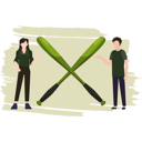 پیش‌نمایش فایل young-boy-and-girl-have-soldier-bats-8226845 از پک سلاح‌ها و جنگ