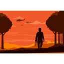 پیش‌نمایش فایل army-man-walking-with-gun-8239884 از پک جنگ جهانی