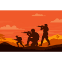 پیش‌نمایش فایل soldiers-are-fighting-8239885 از پک جنگ جهانی