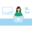 پیش‌نمایش فایل a-woman-is-using-a-laptop-8202512 از پک فعالیت آنلاین