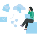 پیش‌نمایش فایل a-woman-is-using-a-laptop-8202536 از پک فعالیت آنلاین
