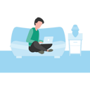 پیش‌نمایش فایل boy-sitting-on-bed-using-laptop-8202513 از پک فعالیت آنلاین