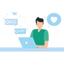 پیش‌نمایش فایل boy-using-social-media-on-laptop-8202547 از پک فعالیت آنلاین