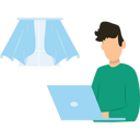 پیش‌نمایش فایل boy-working-on-laptop-8202516 از پک فعالیت آنلاین