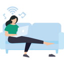 پیش‌نمایش فایل girl-listening-to-music-on-laptop-8202522 از پک فعالیت آنلاین