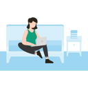 پیش‌نمایش فایل girl-using-laptop-in-bedroom-8202514 از پک فعالیت آنلاین