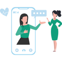 پیش‌نمایش فایل girls-are-talking-on-mobile-8202509 از پک فعالیت آنلاین