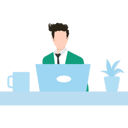 پیش‌نمایش فایل the-boy-is-working-on-the-laptop-8202504 از پک فعالیت آنلاین