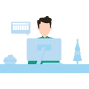 پیش‌نمایش فایل the-boy-is-working-on-the-monitor-8202566 از پک فعالیت آنلاین