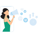 پیش‌نمایش فایل the-girl-is-doing-online-marketing-8202532 از پک فعالیت آنلاین
