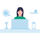 پیش‌نمایش فایل the-girl-is-using-a-laptop-8202505 از پک فعالیت آنلاین