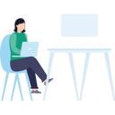 پیش‌نمایش فایل the-girl-is-using-a-laptop-8202526 از پک فعالیت آنلاین