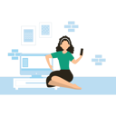پیش‌نمایش فایل the-girl-is-using-a-mobile-phone-8202510 از پک فعالیت آنلاین