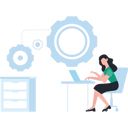 پیش‌نمایش فایل the-girl-is-working-on-the-laptop-8202564 از پک فعالیت آنلاین