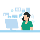 پیش‌نمایش فایل the-girl-is-working-on-the-monitor-8202544 از پک فعالیت آنلاین