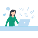 پیش‌نمایش فایل woman-working-on-laptop-8202528 از پک فعالیت آنلاین
